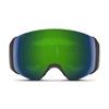 SMITH 4D MAG Goggles with ChromaPop Lens  Performance Snowsports Goggles with Easy Lens Change Technology for Skiing & Snowboarding  for Men & Women  Black + Sun Green Mirror view 3