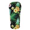 Hawaiian Black Flowers Driver 460cc Club Headcover Handmade by BeeJos view 1