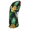 Hawaiian Black Flowers Driver 460cc Club Headcover Handmade by BeeJos view 2