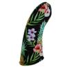 Hawaiian Black Flowers Driver 460cc Club Headcover Handmade by BeeJos view 3