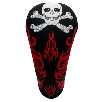 Black Toxic Skull Driver 460cc Club Headcover Handmade by BeeJos