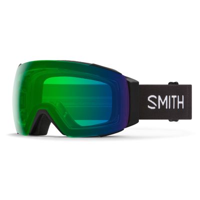 SMITH I/O MAG Goggles with ChromaPop Lens  Performance Snowsports Goggles with Easy Lens Change Technology for Skiing & Snowboarding  for Men & Women  Black + Everyday Green Mirror