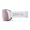 SMITH 4D MAG S Goggles with ChromaPop Lens  Performance Snowsports Goggles with Easy Lens Change Technology for Skiing & Snowboarding  White Chunky Knit + Everyday Rose Gold Mirror view 2