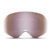 SMITH 4D MAG S Goggles with ChromaPop Lens  Performance Snowsports Goggles with Easy Lens Change Technology for Skiing & Snowboarding  White Chunky Knit + Everyday Rose Gold Mirror view 3