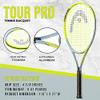 HEAD Tour Pro Tennis Racket - Pre-Strung Light Balance 27 Inch Racquet - 4 3/8 in Grip, Yellow view 2