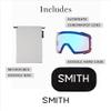 SMITH I/O MAG Goggles with ChromaPop Lens  Performance Snowsports Goggles with Easy Lens Change Technology for Skiing & Snowboarding  for Men & Women  Black + Sun Green Mirror view 4