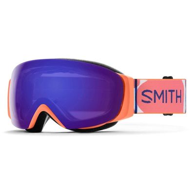 Smith Optics I/O MAG S Women's Snow Winter Goggle - Coral Riso Print, ChromaPop Everyday Violet Mirror