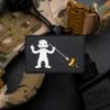 NEO Tactical Gear Curious George Blackbeard Parody PVC Rubber Morale Patch  Hook Backed with Loop Attachment Piece That Can Be Sewn On view 1