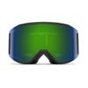 SMITH Squad MAG Goggles with ChromaPop Lens  Performance Snowsports Goggles with Easy Lens Change Technology for Skiing & Snowboarding  for Men & Women  Black + Sun Green Mirror view 3