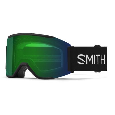 SMITH Squad MAG Goggles with ChromaPop Lens Performance Snowsports Goggles with Easy Lens Change Technology for Skiing & Snowboarding for Men & Women Black + Everyday Green Mirror