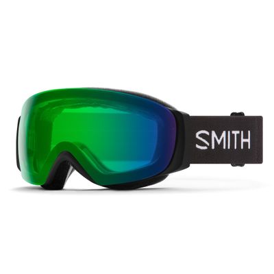 SMITH I/O MAG S Goggles with ChromaPop Lens for Women  Performance Snowsports Goggles with Easy Lens Change Technology for Skiing & Snowboarding  Black + Everyday Green Mirror