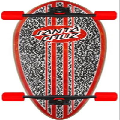 Santa Cruz Amoeba Dot Pintail Cruiser Longboard Complete 9.58" x 39"