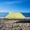 Neso Gigante Portable Beach Tent Sun Shelter - Lightweight Beach Shade Canopy - Easy Setup for Family Outings - Patented Reinforced Corners - UPF 50+ Sun Protection - 8ft Tall, 11 x 11ft - Lemon view 2