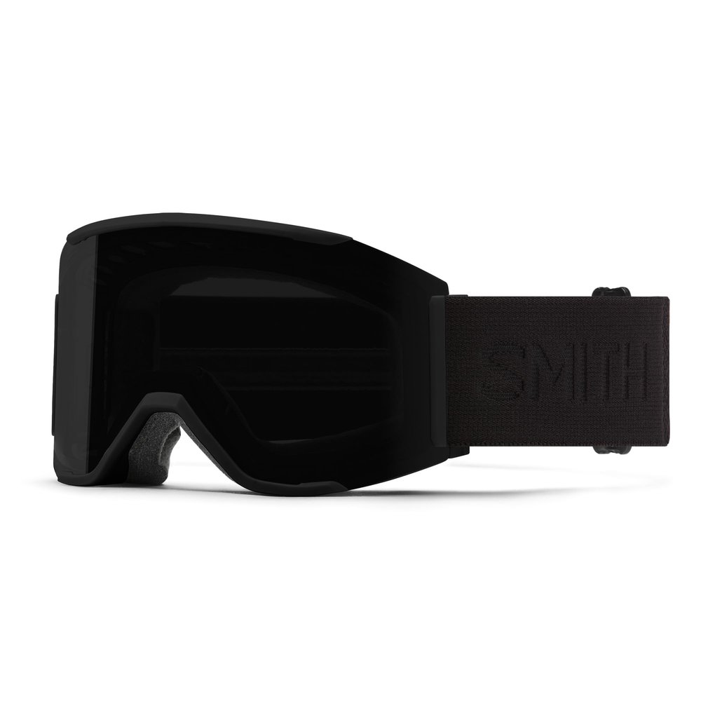 SMITH Squad MAG Goggles with ChromaPop Lens  Performance Snowsports Goggles with Easy Lens Change Technology for Skiing & Snowboarding  for Men & Women  Blackout + Sun Black