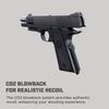 Barra Airguns 1911 Blowback BB Gun, Guns for Adults, Gas Blowback BB Pistols, CO2 Powered, .177 Caliber, 340 FPS, All Metal, Semi Auto Action, Black view 4
