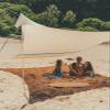 Neso Grande Portable Beach Tent Sun Shelter - Lightweight Beach Shade Canopy - Easy Setup for Family Outings - Patented Reinforced Corners - UPF 50+ Sun Protection - 7ft Tall, 9 x 9ft - Rainbow view 2