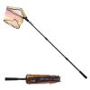 SANLIKE Fishing Net Folding Landing Net 98.4 in with Telescopic Pole and Handle Rubber Coated Mesh Corlorful Fishing Net for Fishing Freshwater Saltwater view 1
