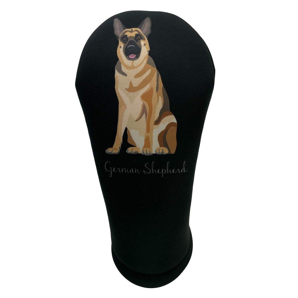German Shephard Driver 460cc Club Headcover Handmade by BeeJos