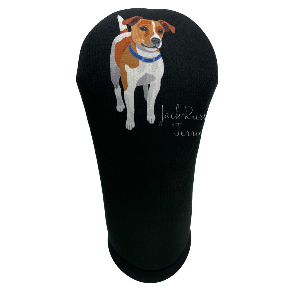 Jack Russell Terrier Driver 460cc Club Headcover Handmade by BeeJos