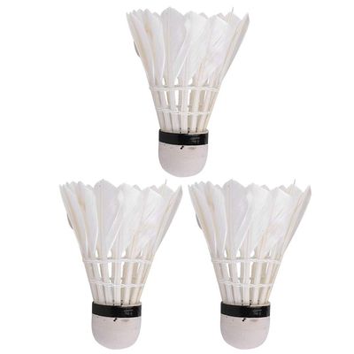 Badminton Balls, Durable Advanced Goose Feather Badminton Shuttlecock, Family for Practice Home Casual Playing