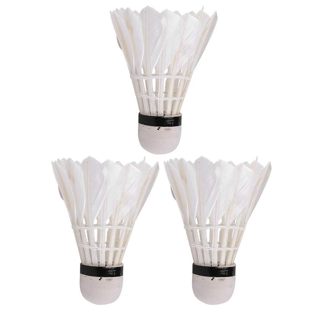 Badminton Balls, Durable Advanced Goose Feather Badminton Shuttlecock, Family for Practice Home Casual Playing