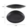 Framendino, A5 Melamine Jewelry Dish Trinket Tray Ring Holder Keys Organizer Bowl for Food Entryway Dresser Decor Frosted Black Stripe view 2
