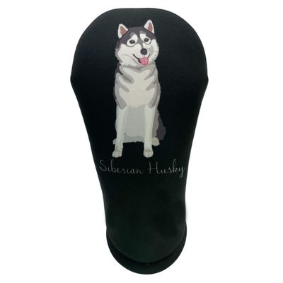 Siberian Husky Driver 460cc Club Headcover Handmade by BeeJos