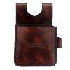 Tourbon Vintage Genuine Leather Waist Sporting Clay Trap Skeet Shooting Ammo Bag Shotgun Shell Pouch Dark Brown view 1