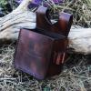 Tourbon Vintage Genuine Leather Waist Sporting Clay Trap Skeet Shooting Ammo Bag Shotgun Shell Pouch Dark Brown view 2
