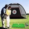 ASENVER Black Golf Practice Net Set - 6.6x4.4 FT with Hitting Mat, Target Cloth and Carrying Bag view 2