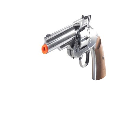 Barra Schofield No. 3 CO2 Airsoft Revolver | Authentic 1875 Replica Airsoft Pistol | 5" Barrel, Full Metal Frame, Realistic 6-Shot Cylinder, 460 FPS (Nickel)