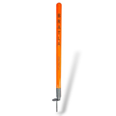 Bratla Cricket Target Stump Wicket for Fielding Bowling Training Practice Metal Spring Loaded Standard Full Size 28 Single