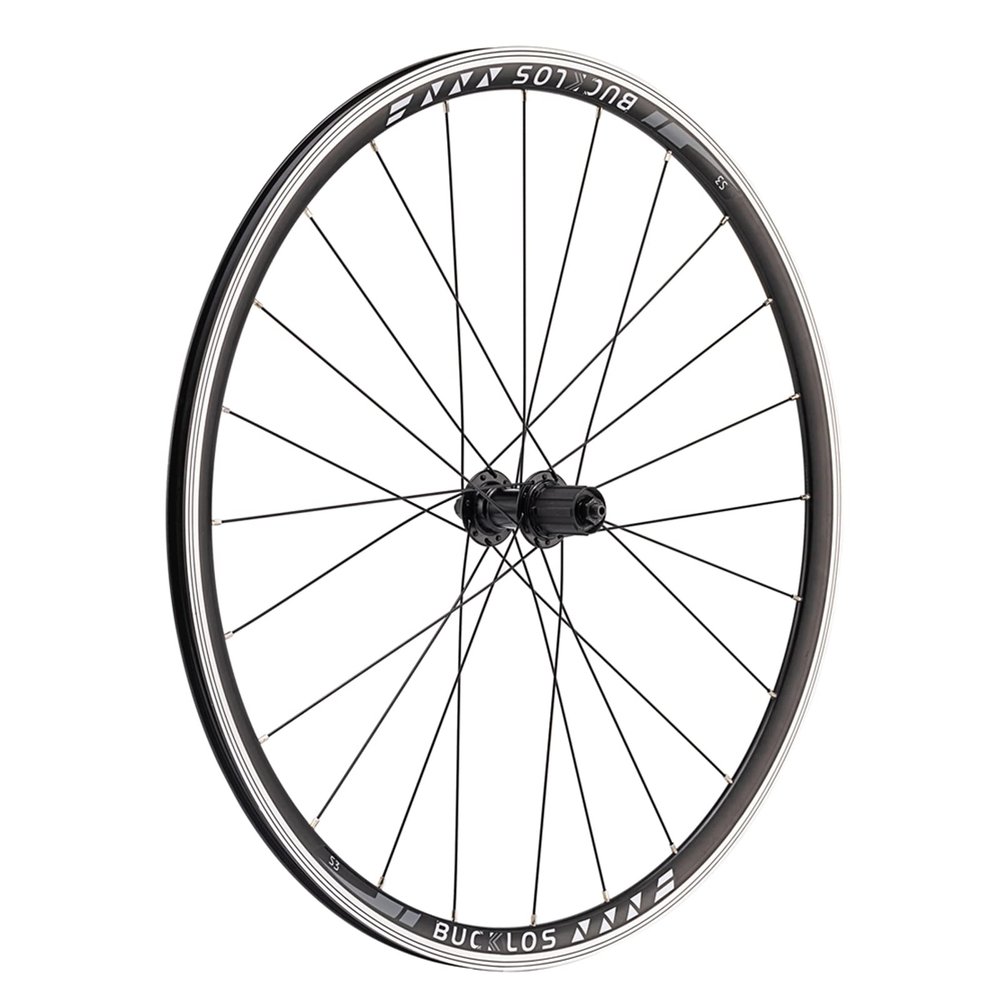 BUCKLOS Aluminum Alloy 700c Road Bike Wheelset, 30mm Depth 20mm Wide Quick Release Rim Brake Bike Wheels, Superlight Double Wall 24H Round Spokes