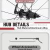 BUCKLOS Aluminum Alloy 700c Road Bike Wheelset, 30mm Depth 20mm Wide Quick Release Rim Brake Bike Wheels, Superlight Double Wall 24H Round Spokes view 2