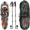 Truger Lightweight Aluminum Frame Snowshoe Trail Kit with Quick-Lock Trekking Poles, Quick Release Bindings & HDPE Trail-Flex Decking, Includes Waterproof Carry Bag, 21", Up to 150 lbs view 1