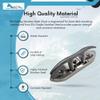 MARINE CITY Rope Folding Cleat 6"  Heavy Duty 316 Grade Stainless Steel Deck Mount 1/2" Recessed Height for Marines,Boats,Yachts (Pack of 1) view 3