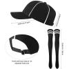 SATINIOR 5 Pcs Women Referee Costume Set Umpire Outfit Stripe Ref Shirt Hat Long Socks Whistle for Halloween Cosplay Party(3X-Large) view 3
