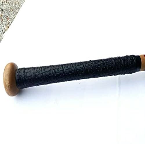 Baseball Bat Grip Tape Grip & Rip Cushioned Softball 1.10mm Grip Tape (Black)