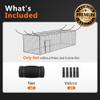 Baseball Batting Cage Nets, ONLY NET, 10'H x10'W x 35'L Baseball and Softball Cage Netting, 1.88" Mesh, Professional Fully Enclosed Heavy Duty PE Hitting Cage Net with Door, Without Poles view 2