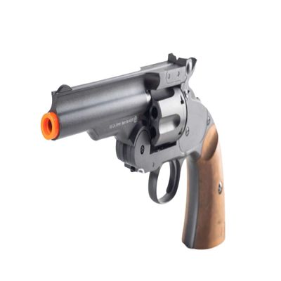 Barra Schofield No. 3 CO2 Airsoft Revolver | Authentic 1875 Replica Airsoft Pistol | 5" Barrel, Full Metal Frame, Realistic 6-Shot Cylinder, 460 FPS (Gunmetal)