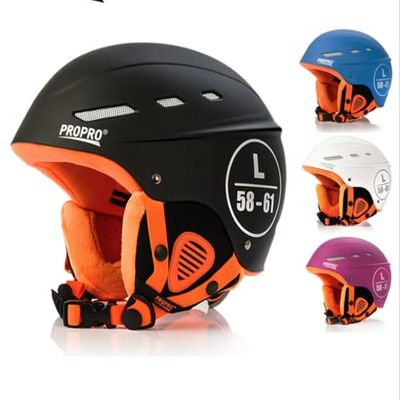 Protective Helmet Hat ABS Shell EPS Inner Lightweight Men/Women Skiing Single/Double Board Warm for Outdoor Sport Gear Equipment (Large, Blue)