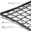 Morelux 10x20ft Golf Impact Net | High-Density 3/4" Black Netting | Ultra-Durable 3.0mm Polyester Replacement Net for Massive Coverage & Pro Practice (Net Only) view 3