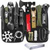 EILIKS Survival Gear, Survival Kit and Equipment 19 in 1, Gifts for Men Dad Husband Women Him Valentines Day, Christmas Stocking Stuffers, Camping Accessories view 1