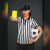 SATINIOR 6 Pcs Women Referee Costume Black and White Stripe Ref Shirt Jersey Shorts Referee Hat for Halloween Party Cosplay(3X-Large) view 2