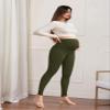 Hybrid & Company Women's Super Comfy Stretch Maternity Leggings LM48224 8826 Olive M view 3
