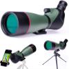 MMAXZ 20-60X80 Spotting Scope, Waterproof HD Spotting Telescope with Tripod, Carrying Bag and Smartphone Adapter for Birdwatching Sightseeing Stargazing Camping Travel Sports view 1