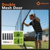 Baseball Batting Cage Nets, ONLY NET, 8'H x8'W x 20'L Baseball and Softball Cage Netting, 1.88" Mesh, Professional Fully Enclosed Heavy Duty PE Hitting Cage Net with Door, WITHOUT Poles and Frame Kits view 4