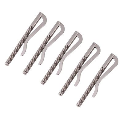 5pcs Money Clip Bar, Cash Holder Spring Clamp, Money Spring Clip, Wallet Spring Money Clip Bar DIY Tool for Leather Wallet Purse Credit Card Holder