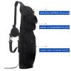 Syansju Archery Back Arrow Quiver, Canvas Arrow Holder, Shoulder Hanged Adjustable Quiver for Arrows, Archery Quiver with Front Pockets (Black) view 4