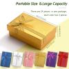 Marspark Valentines Small Jewelry Gift Boxes Empty Necklace Packaging Boxes with Bows for Bracelet Pendant Earring(Bright Color,24 Pieces) view 3